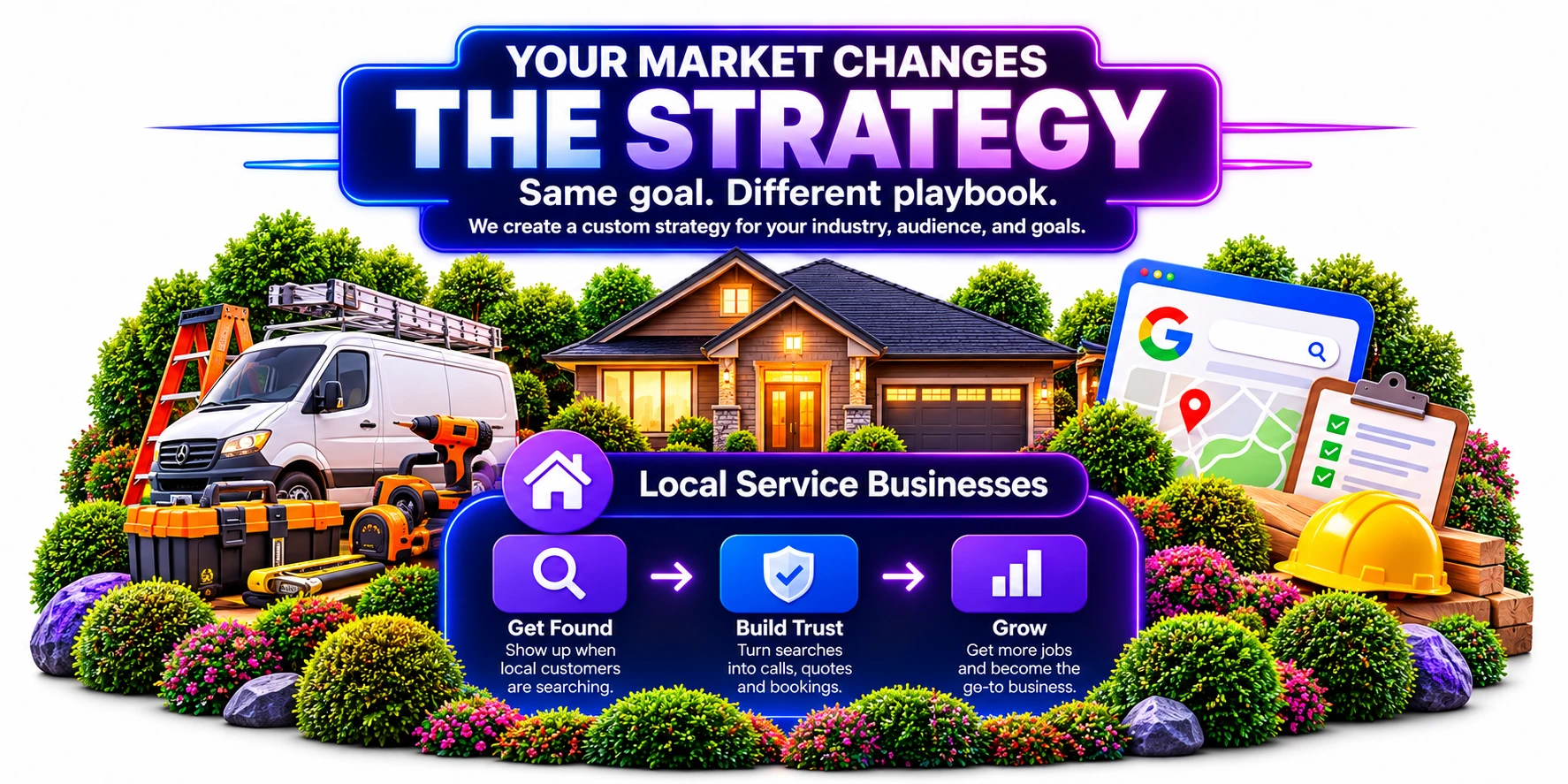 Your market changes the strategy - local service business strategy